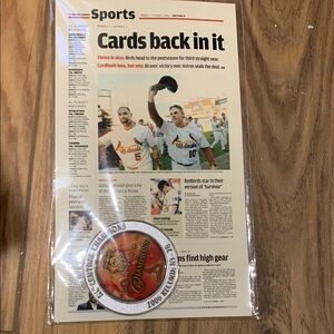 St Louis Cardinals World Series 2006 commemorative coin in original packaging